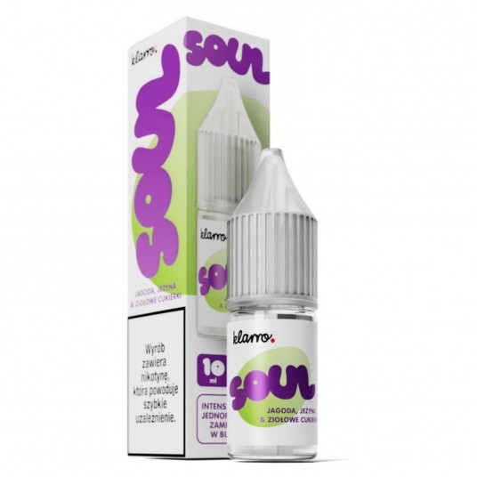Liquid Klarro Soul Salt 10ml - Jagoda Jeżyna & Ziołowe Cukierki 20mg