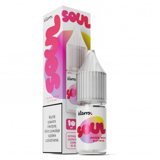 Liquid Klarro Soul Salt 10ml Jagoda Malina & Cytryna 20mg
