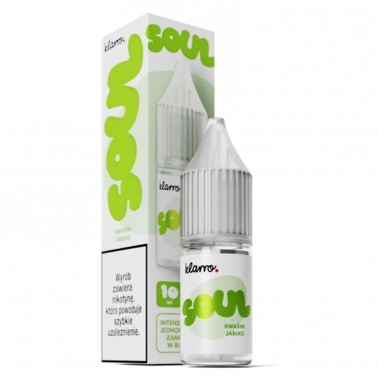Liquid Klarro Soul Salt 10ml Kwaśne Jabłko 20mg