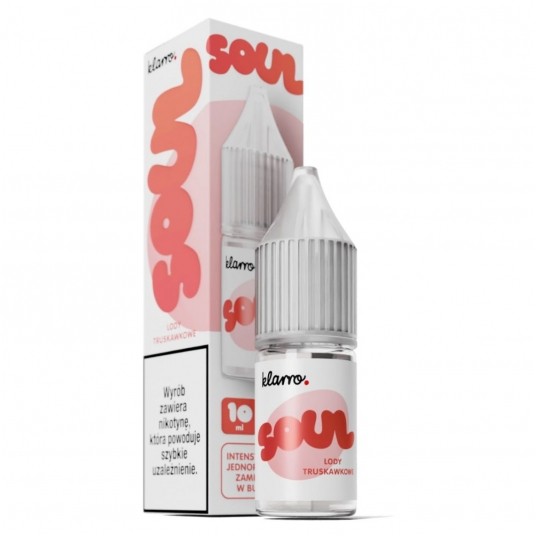 Liquid Klarro Soul Salt 10ml - Lody Truskawkowe 20mg