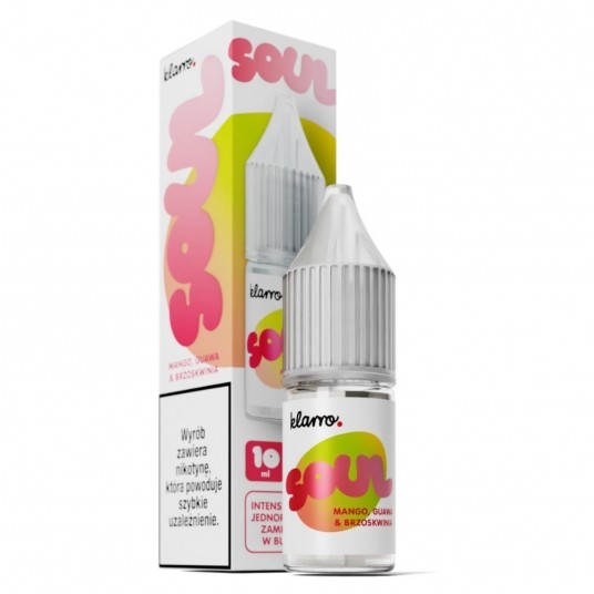 Liquid Klarro Soul Salt 10ml - Mango Guawa & Brzoskwinia 20mg