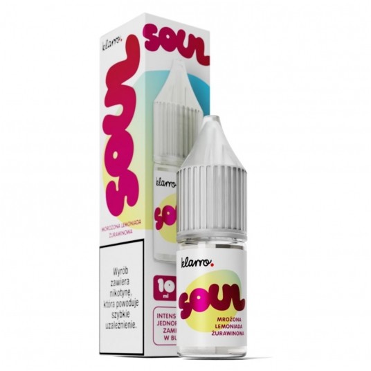 Liquid Klarro Soul Salt 10ml - Mrożona Lemoniada Żurawinowa 20mg
