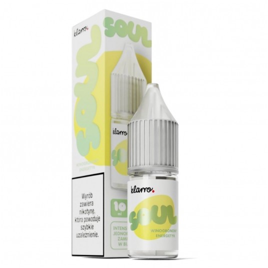 Liquid Klarro Soul Salt 10ml Winogronowy Energetyk 20mg