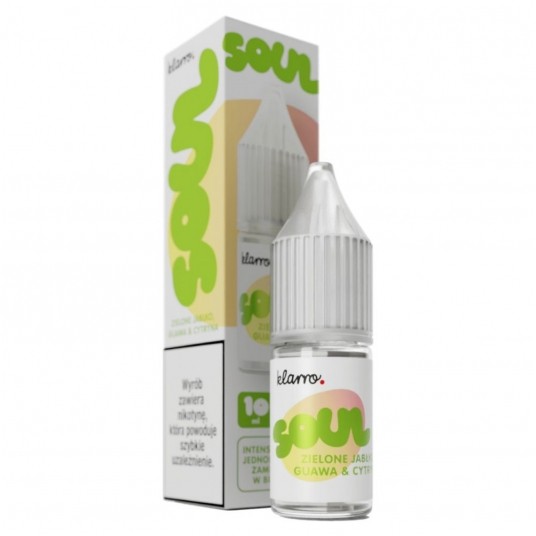 Liquid Klarro Soul Salt 10ml - Zielone Jabłko Guawa & Cytryna 20mg
