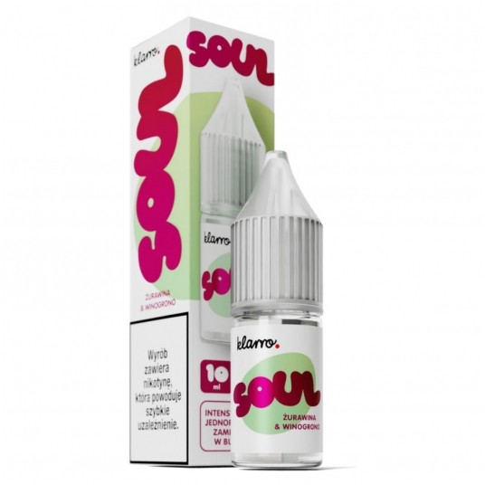 Liquid Klarro Soul Salt 10ml Żurawina Winogrono 20mg