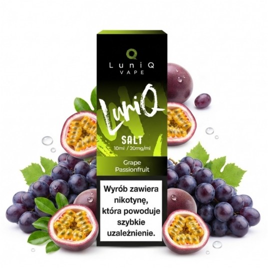 Liquid Luniq Salt 10ml Grape Passionfruit 20mg