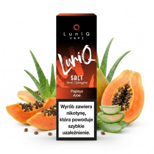 Liquid Luniq Salt 10ml Papaya Aloe 20mg