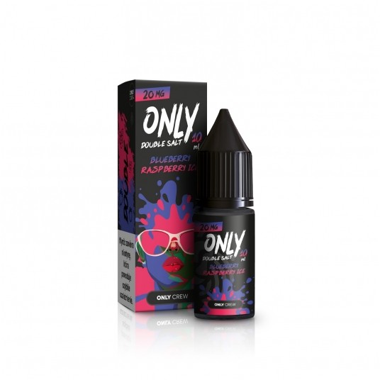 Liquid Only Double Salt 10ml Blueb. Rasp. Ice 20mg