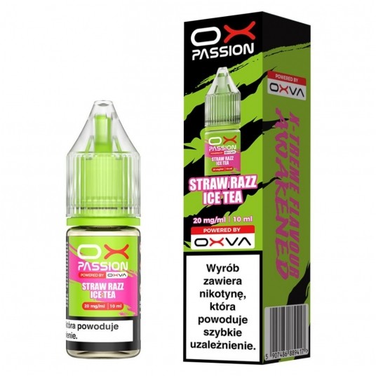 Liquid OX Passion 10ml Straw Razz Ice Tea 20mg