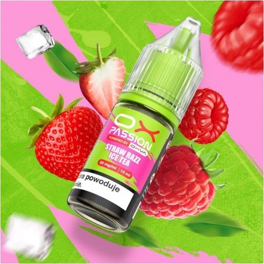 Liquid OX Passion 10ml Straw Razz Ice Tea 20mg