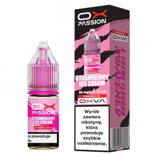 Liquid OX Passion 10ml Strawberry Ice Cream 20mg