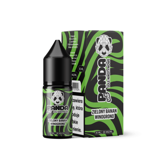 Liquid Panda Salt 10ml Zielony Banan Winogrono Ice 20mg
