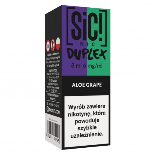 Liquid SIC! NIC 8ml Aloe Grape 6mg