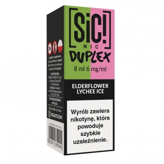 Liquid SIC! NIC 8ml - Elderflower Lychee Ice 6mg