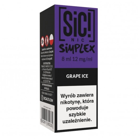 Liquid SIC! NIC 8ml Grape Ice 12mg