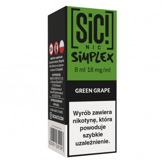 Liquid SIC! NIC 8ml Green Grape 18mg