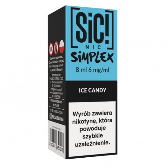 Liquid SIC! NIC 8ml - Ice Candy 6mg