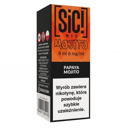 Liquid SIC! NIC 8ml - Papaya Mojito 6mg