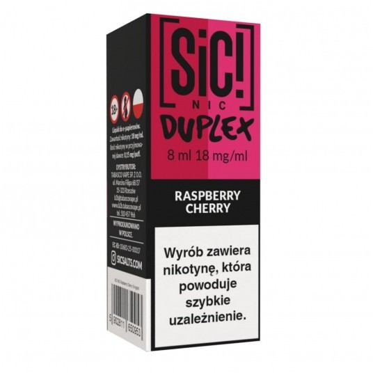 Liquid SIC! NIC 8ml - Raspberry Cherry 18mg