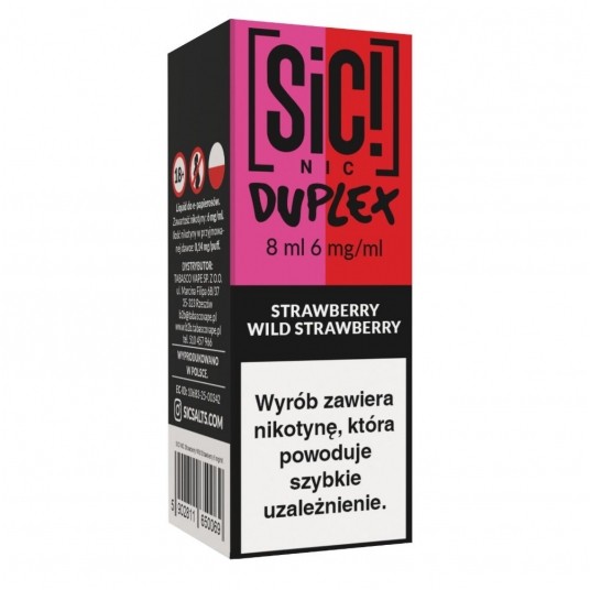 Liquid SIC! NIC 8ml Strawberry Wild Strawberry 6mg