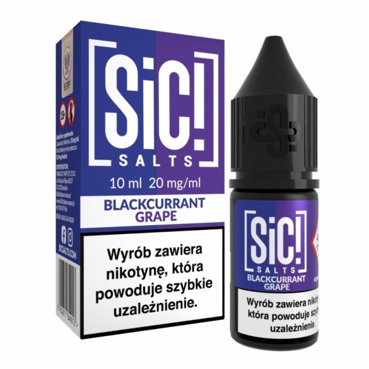 Liquid SIC! Salt 10ml - Blackcurrant Grape 20mg