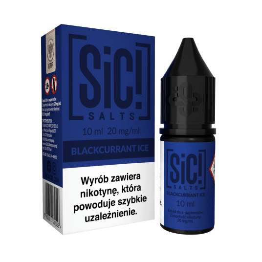 Liquid SIC! Salt 10ml - Blackcurrant Ice 20mg