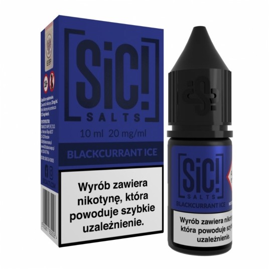 Liquid SIC! Salt 10ml - Blackcurrant Ice 20mg