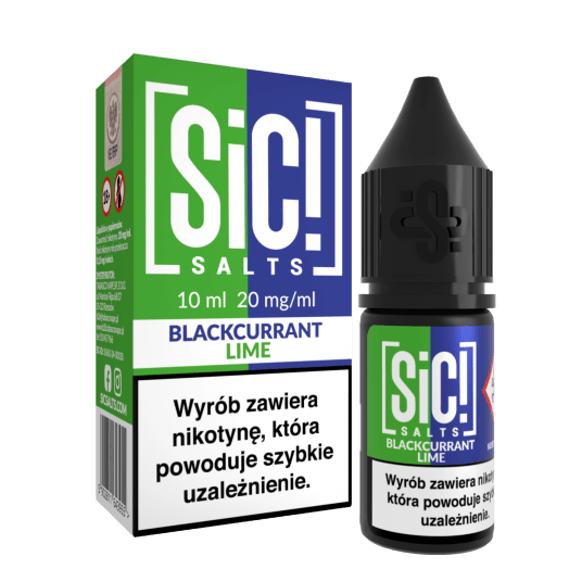 Liquid SIC! Salt 10ml Blackcurrant Lime 20mg
