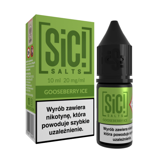 Liquid SIC! Salt 10ml - Gooseberry Ice 20mg