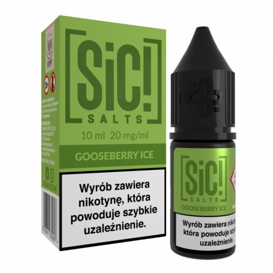 Liquid SIC! Salt 10ml - Gooseberry Ice 20mg