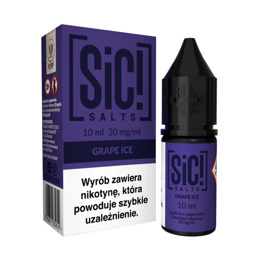 Liquid SIC! Salt 10ml - Grape Ice 20mg