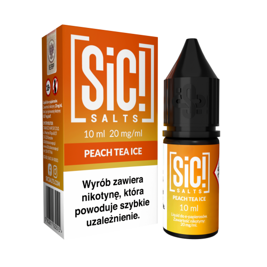 Liquid SIC! Salt 10ml - Peach Tea Ice 20mg