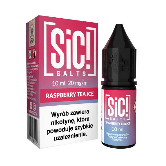 Liquid SIC! Salt 10ml - Raspberry Tea Ice 20mg