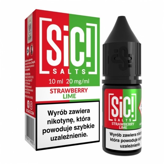 Liquid SIC! Salt 10ml - Strawberry Lime 20mg