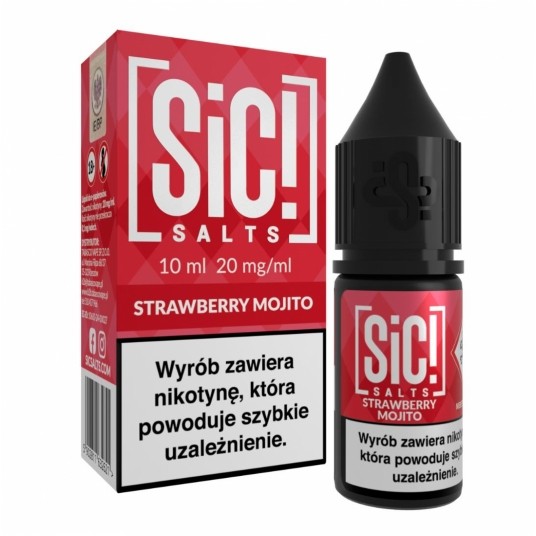 Liquid SIC! Salt 10ml - Strawberry Mojito 20mg