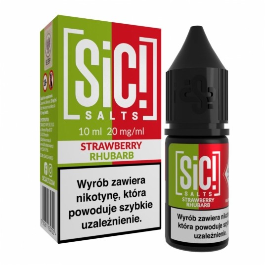 Liquid SIC! Salt 10ml - Strawberry Rhubarb 20mg