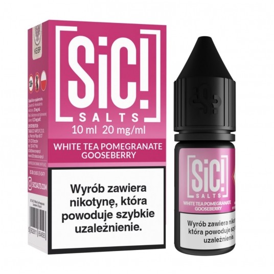 Liquid SIC! Salt 10ml White Tea Pomegranate Goosberry 20mg
