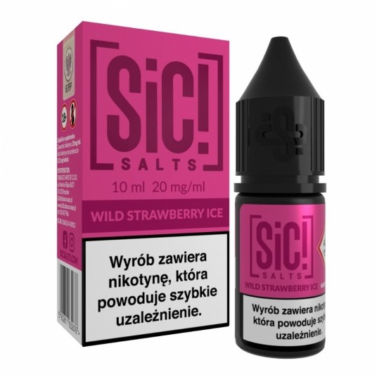 Liquid SIC! Salt 10ml - Wild Strawberry Ice 20mg