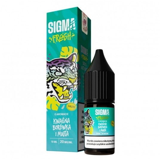 Liquid Sigma Fresh Salt 10ml Kwaśna Borówka & Mięta 20mg