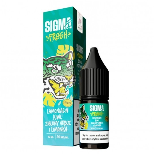 Liquid Sigma Fresh Salt 10ml Lemoniada Kiwi Zielony Arbuz Limonka 20mg