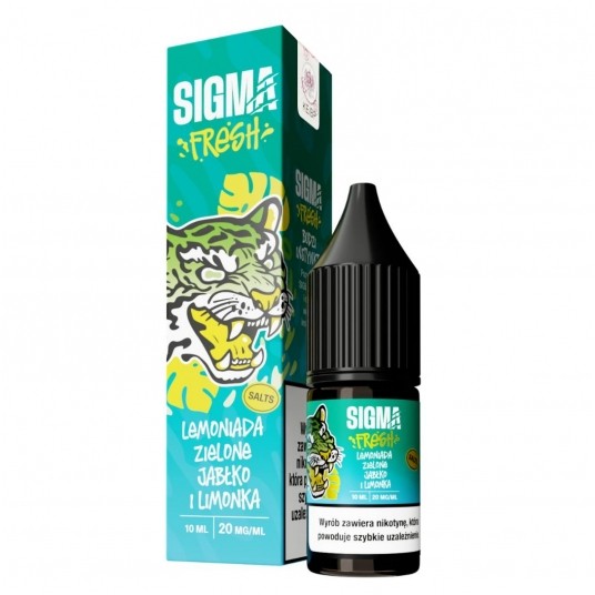 Liquid Sigma Fresh Salt 10ml Lemoniada Zielone Jabłko Limonka 20mg
