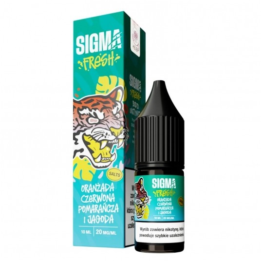 Liquid Sigma Fresh Salt 10ml Oranzada Czerwona Pomarancza Jagoda 20mg