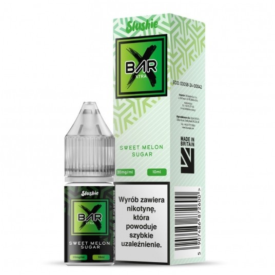 Liquid Slushie Bar Salt 10ml Sweet Melon Sugar 20mg