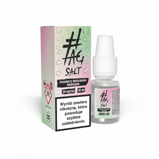 Liquid #TAG SALT Drinks 10ml Strawberry Watermelon Bubblegum 20mg