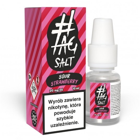 Liquid #TAG SALT Sour 10ml Strawberry 20mg