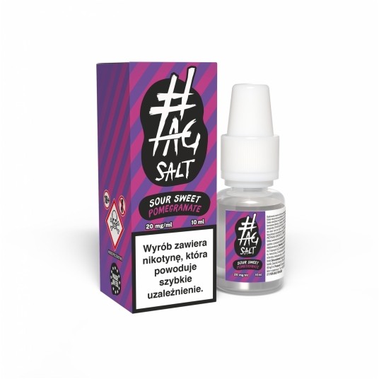 Liquid #TAG SALT Sour 10ml Sweet Pomegranate 20mg