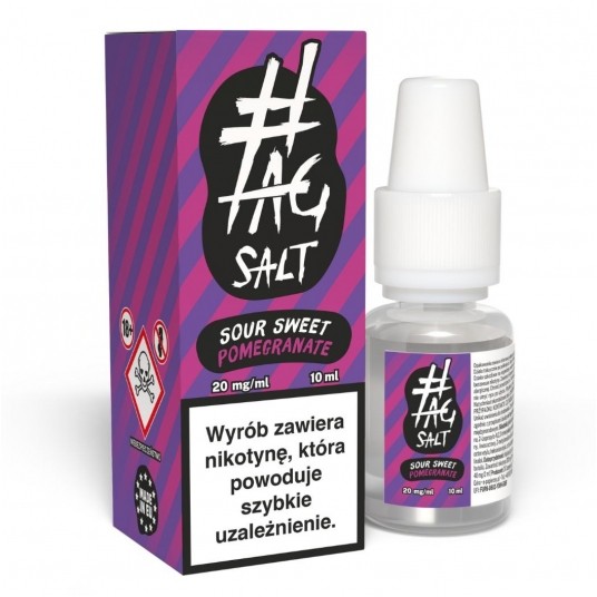 Liquid #TAG SALT Sour 10ml Sweet Pomegranate 20mg