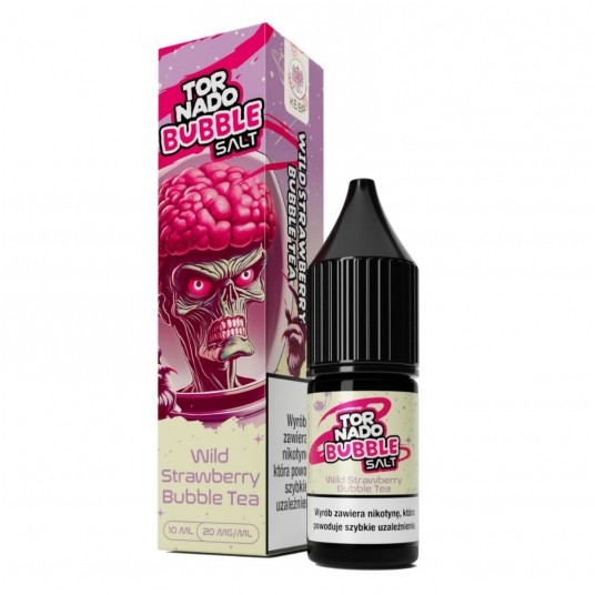 Liquid Tornado Salt 10ml Wild Strawberry Bubble Tea 20mg