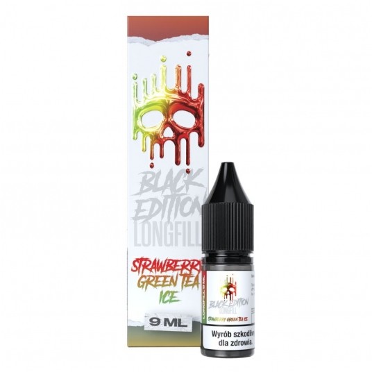 Longfill Dark Line Black Edition 9ml Strawberry Green Tea