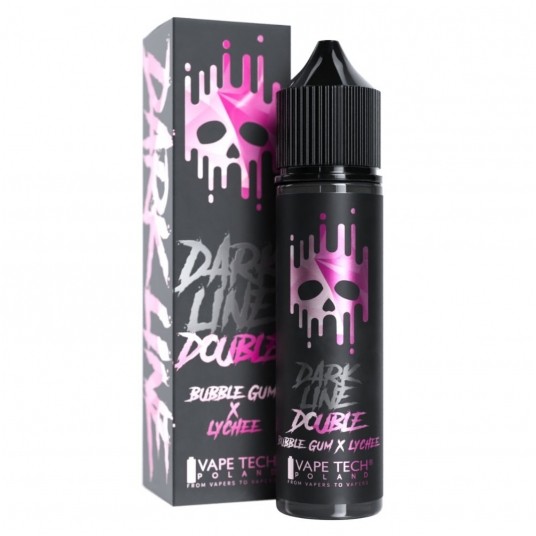 Longfill Dark Line Double 8/60ml - Bubble Gum Lychee